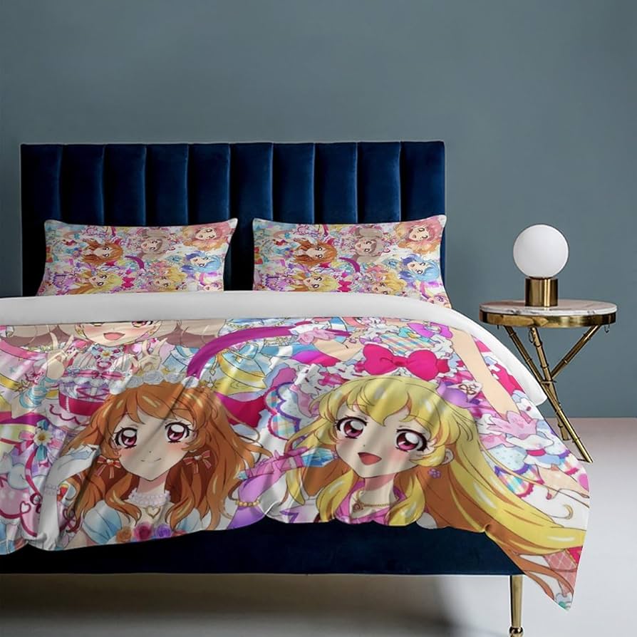 姫ちゃんのリボン　寝具セット Amazon.co.jp: アイカツ (4) 寝具 3ピース ンベッドスプレッド