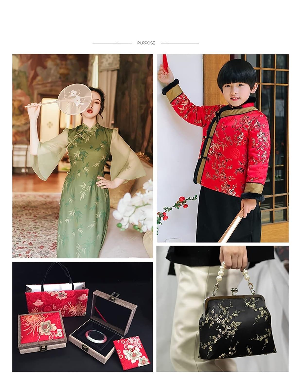 Damast-Polsterbrokat for Möbel und Wohnaccessoires(Red,75cm*150cm)