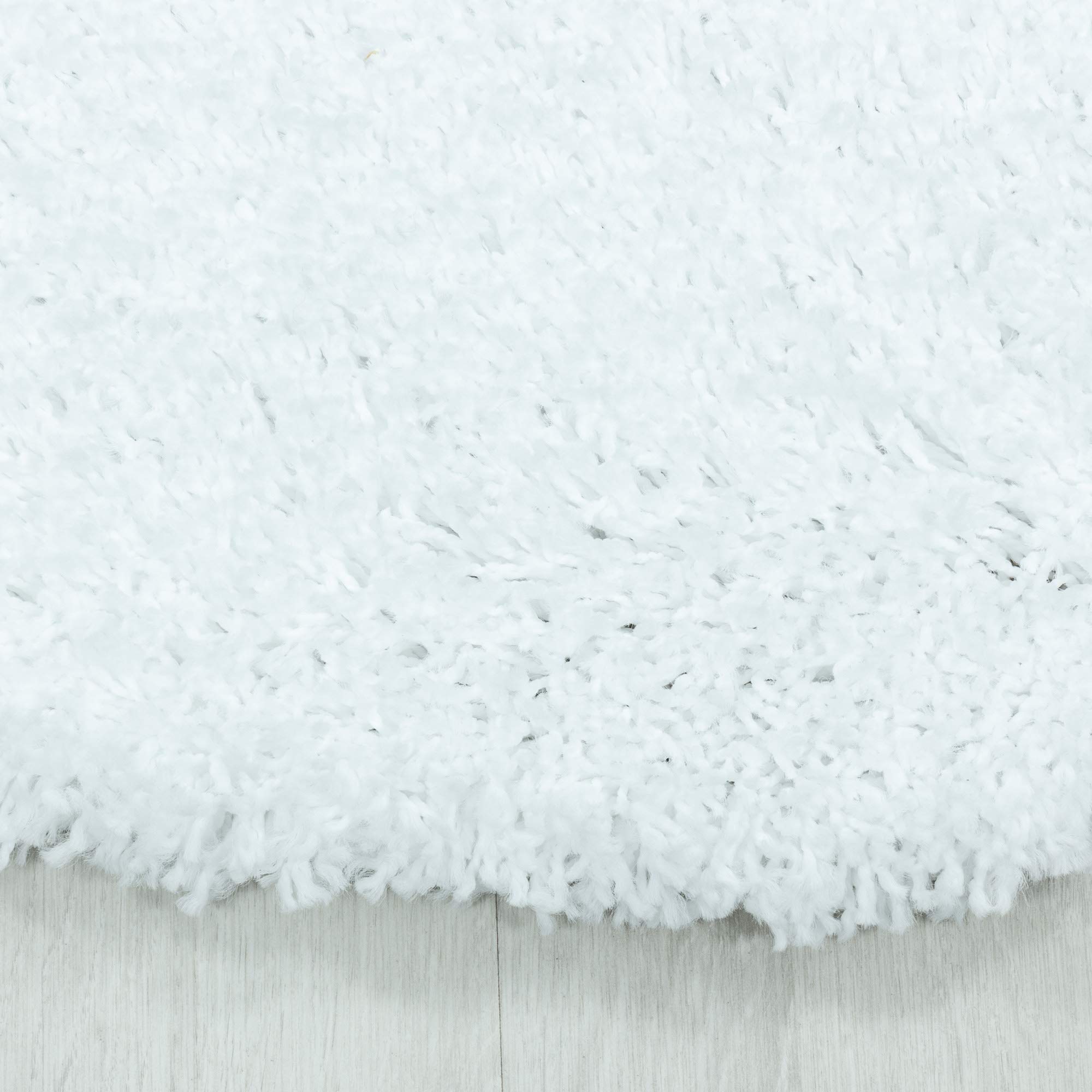Tapis Shaggy Long Poils 200x300 Cm - Blanc, Hypoallergénique, Antidérapant, Pour Salon Ou Chambre