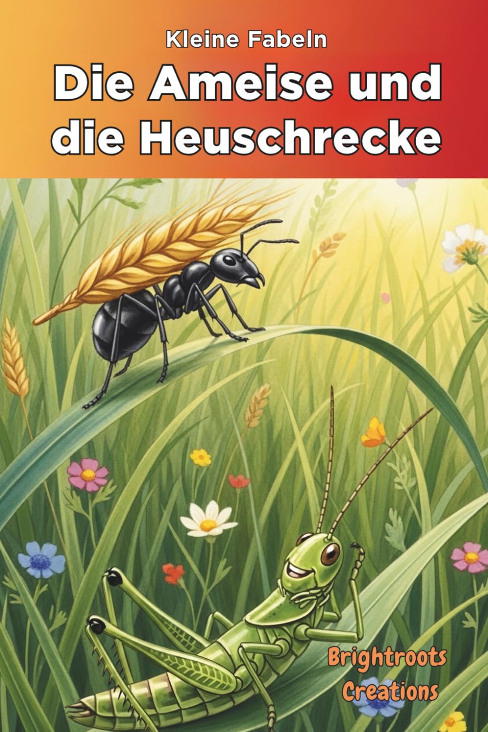 Die Ameise und die Heuschrecke: The Ant and the Grasshopper Classic Tale in German (Kleine Fabeln)
