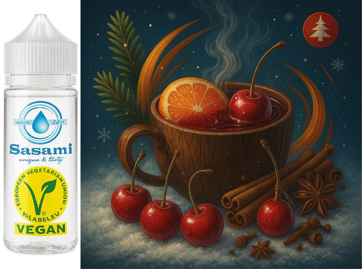 Cherry Spice Glow – poncz wiśniowy z przyprawami świątecznymi aromat koncentrat – Wegański – Sasami – 100ml