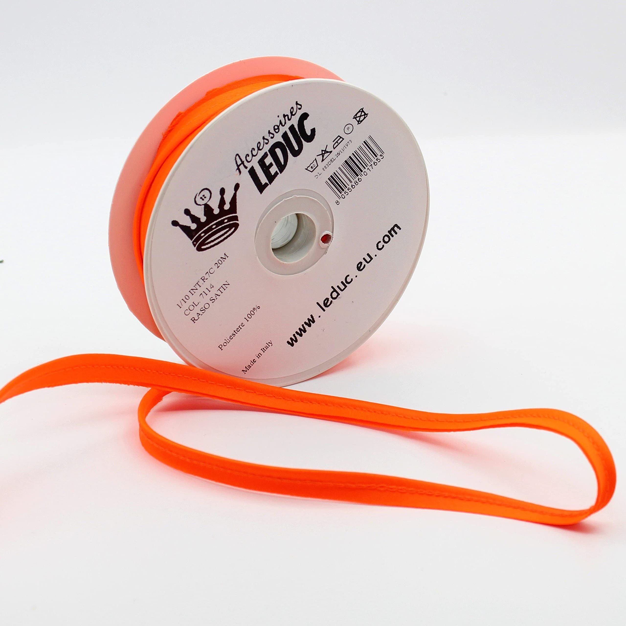 Leduc Neon-Paspelierung 20 Meter - Fluoreszierende Nähkante In Pink Für Auffällige Näharbeiten