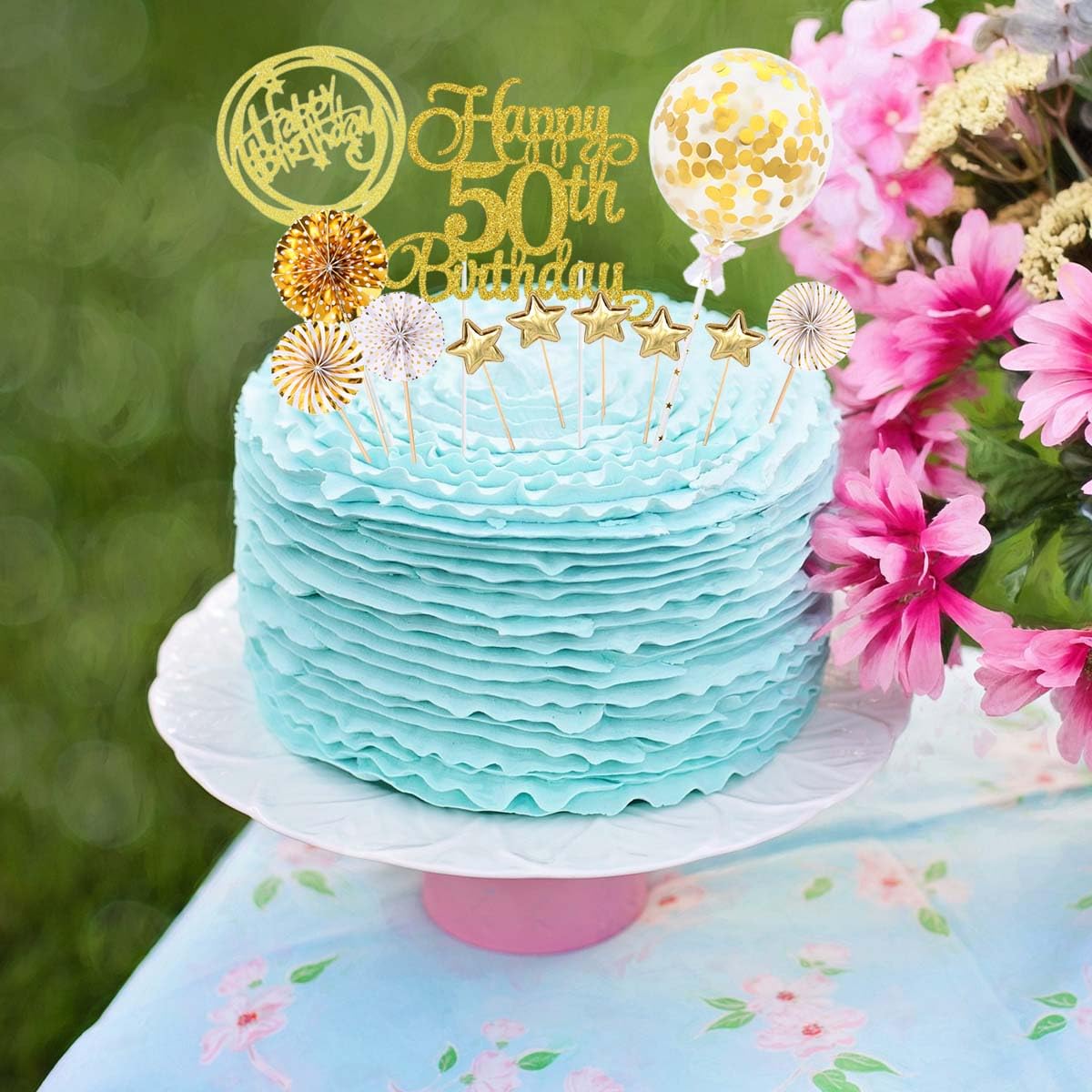 Velas 50 Cumpleaños Jxuzh Decoración Para Tartas 50 Cumpleaños Oro Mujer Hombres Happy Birthday 50 Glitter Cake Topper 50. Decoración Para Tartas De Cumpleaños Happy 50th Decoración 40 Cumpleaños Mujer