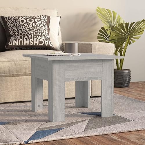 Miniatura 8 de Mesa de centro negra de 15.7 x 15.7 x 16.5 pulgadas, mesas de madera de ingeniería para sala de estar, mesa de centro para sala de estar,