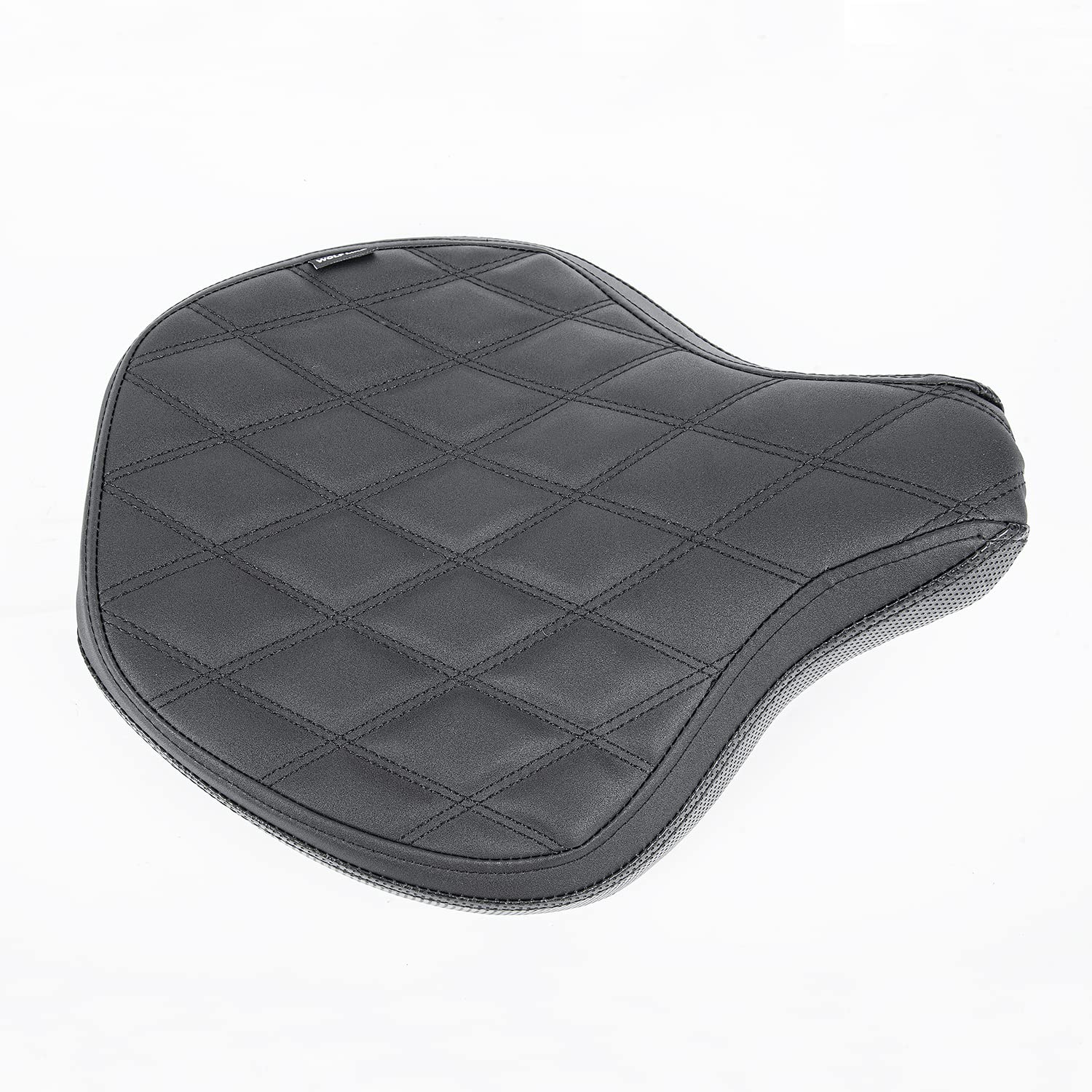 Motorrad-Vintage-Frontfahrerkissen, Solo-Sitzpolsterbezug, kompatibel mit T.riumph Bonneville Bobber 2017 2018 2019 2020 2021 2022 2023 Druckentlastung Touring-Sattel (Schwarzer Stil 2)