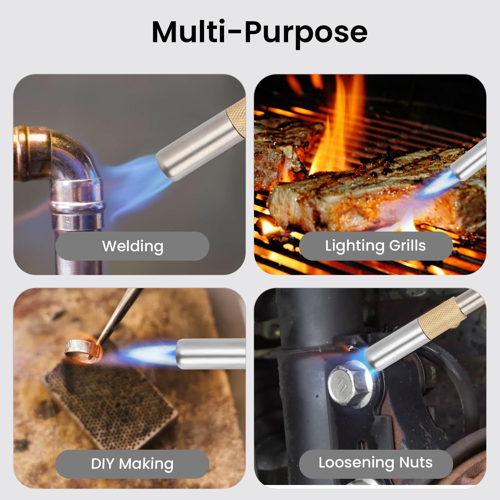 Amazon.com: Propane Torch Head, Map Gas Torch with Igniter and