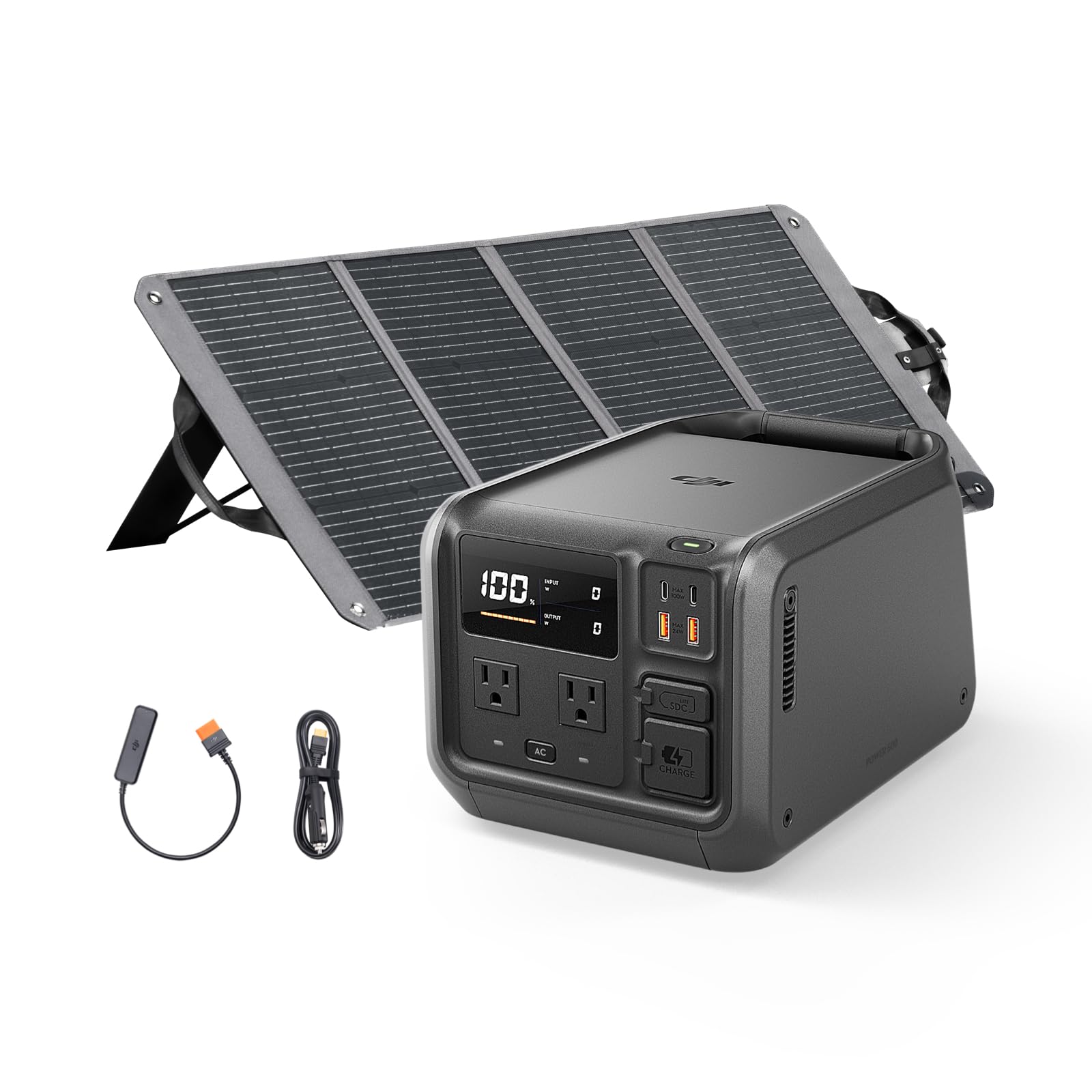 Amazon | DJI Power 500 ポータブル電源 512 Whソーラー発電機（120 W