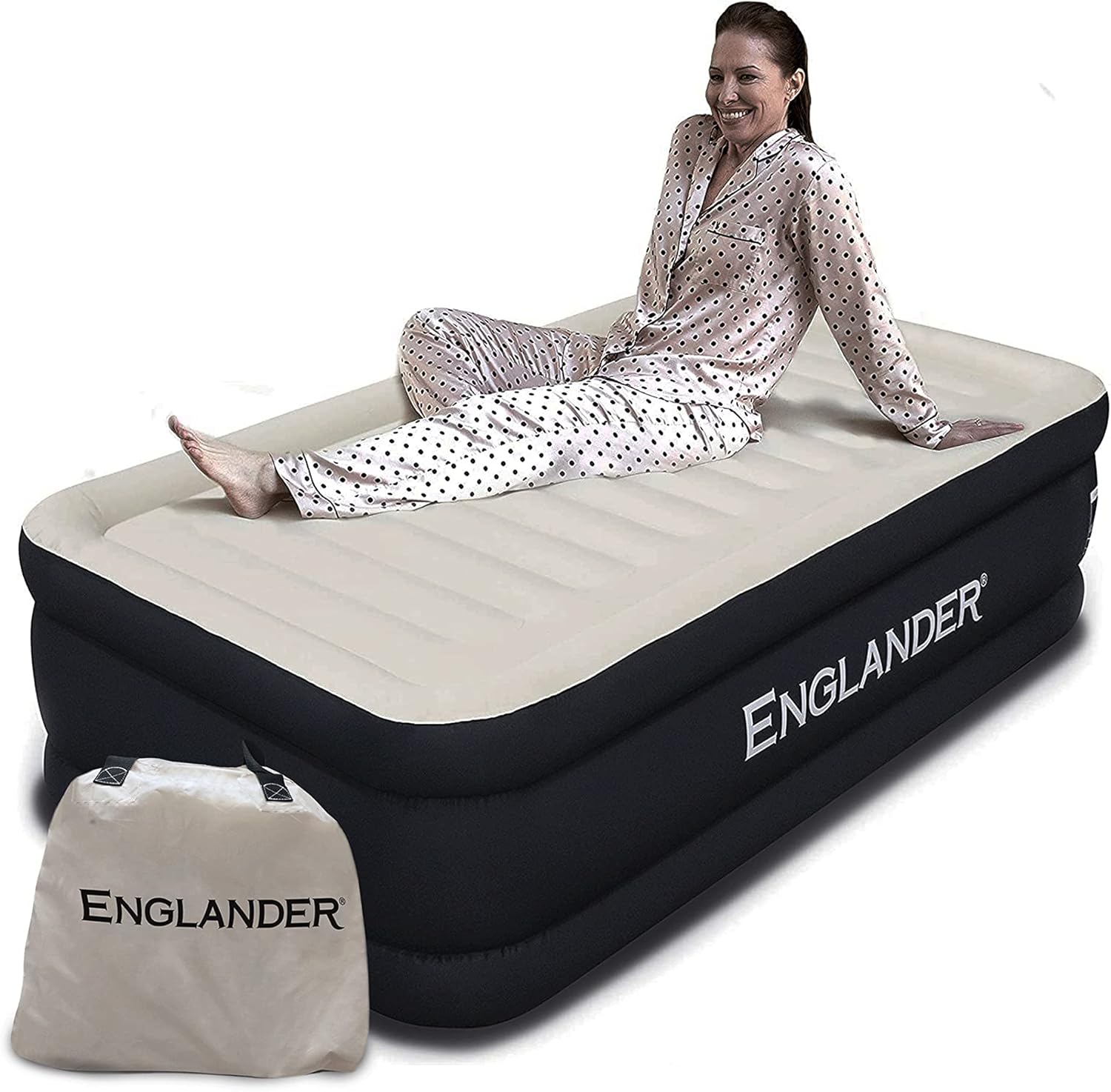 Englander First Ever Microfiber California King Air Mattress, Luxury Microfiber airbed with
