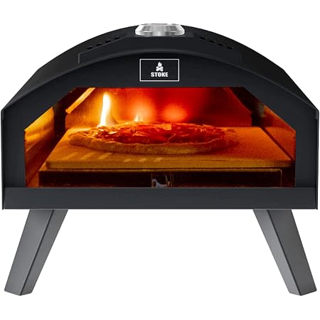 Amazon.com: Stoke Horno de pizza a gas, horno portátil de propano de 13  pulgadas, pizzera al aire libre de gas para fiestas de pizza y cocinas,  bolsa de viaje y piedra de