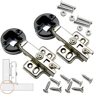 Soft Close Scharniere 35mm 6 Stück - Topfscharniere Mit Dämpfer Für Küchenschränke