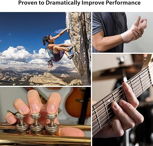 Miniatura 5 de Agarre fortalecedor de dedos, ejercitador de dedos y fortalecedor de manos, equipo de entrenamiento para músico, escalada en roca y terapia,