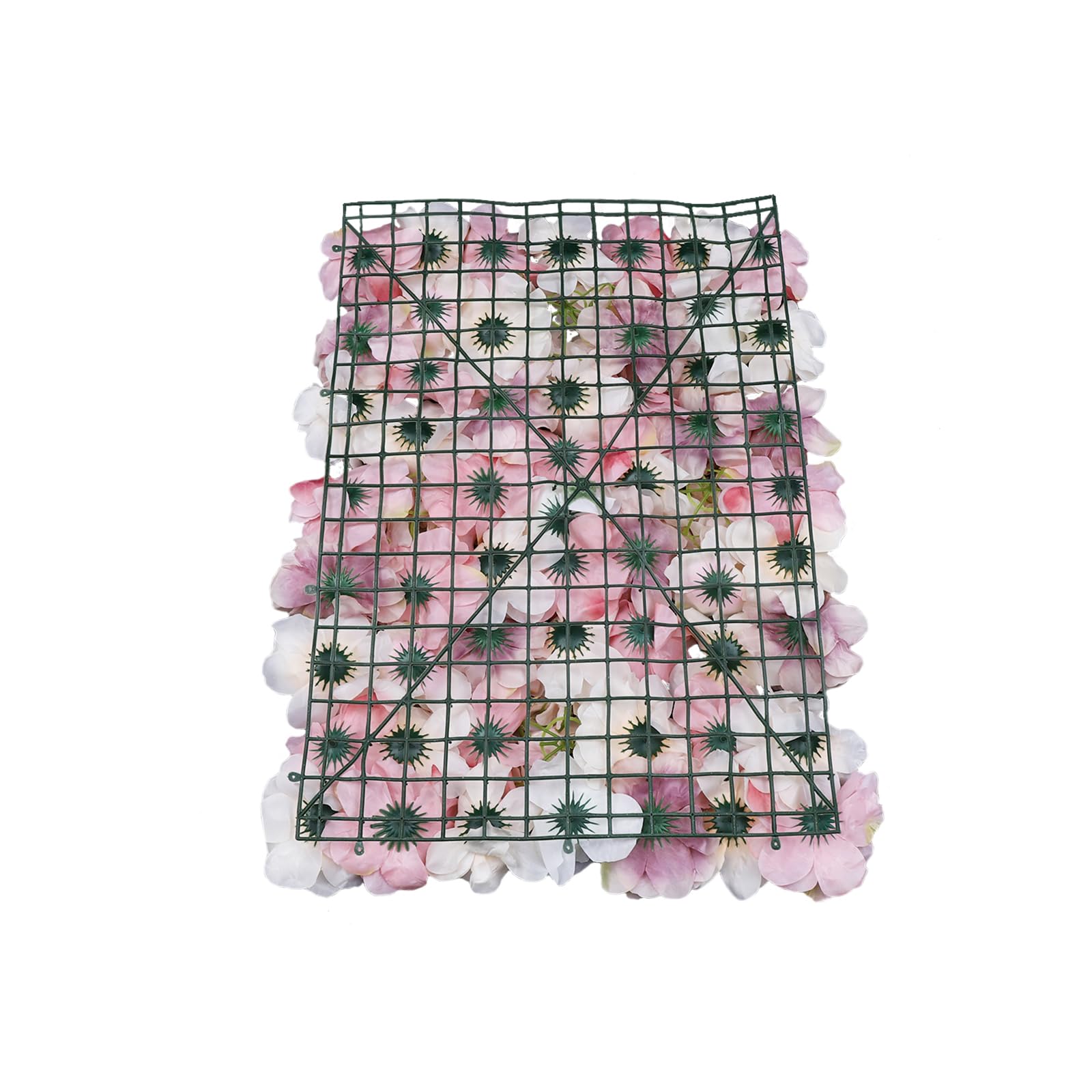 12 Stück Künstliche Blumenwand, Blumen Wand Panel Blumen Hintergrund, DIY, Seide, Wandpaneel für Hochzeit, Hintergrund, Dekoration, Haus, Garten, Party, 60 x 40 cm