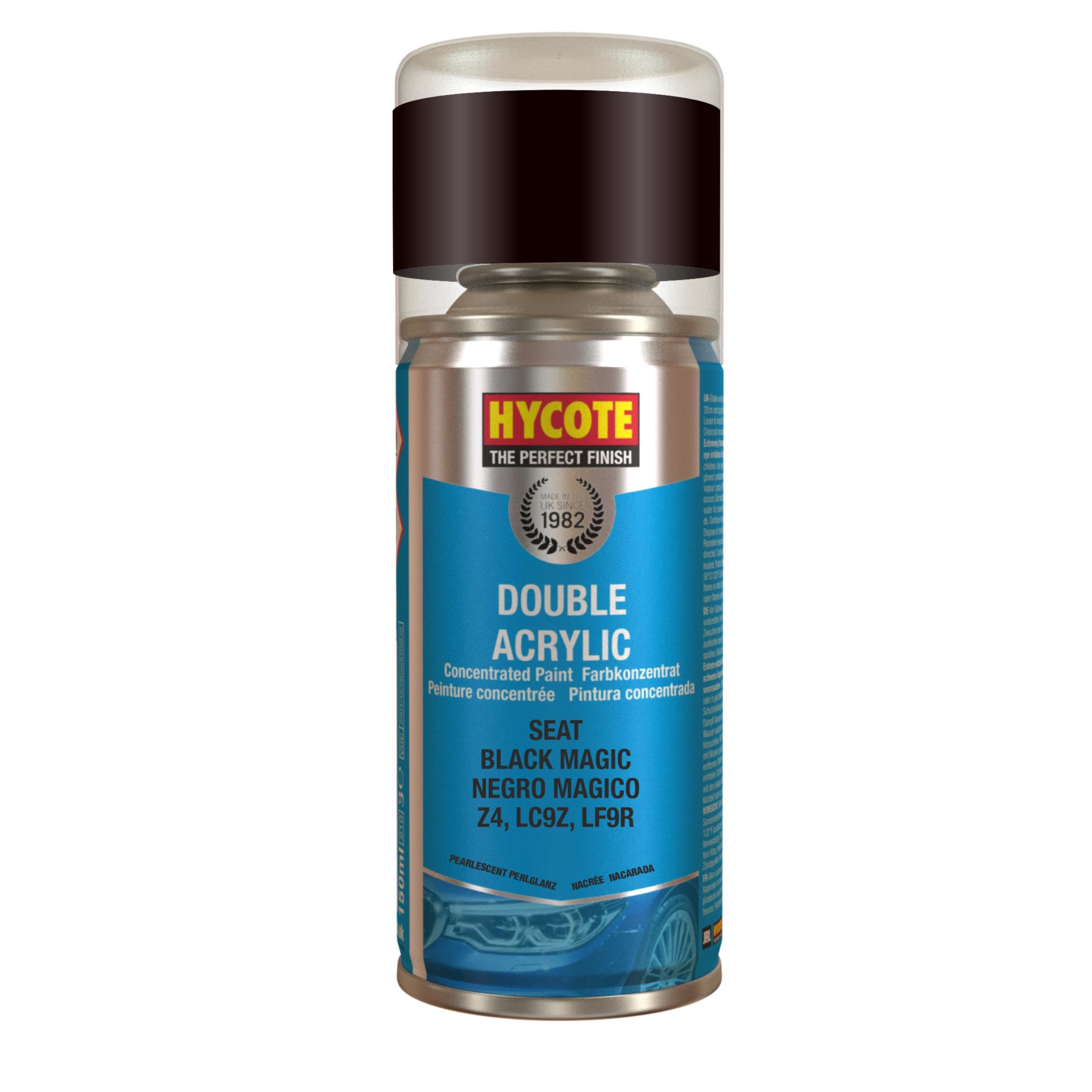 Hycote Colour Spray Paint XDST502 SEAT Black Magic 150ml