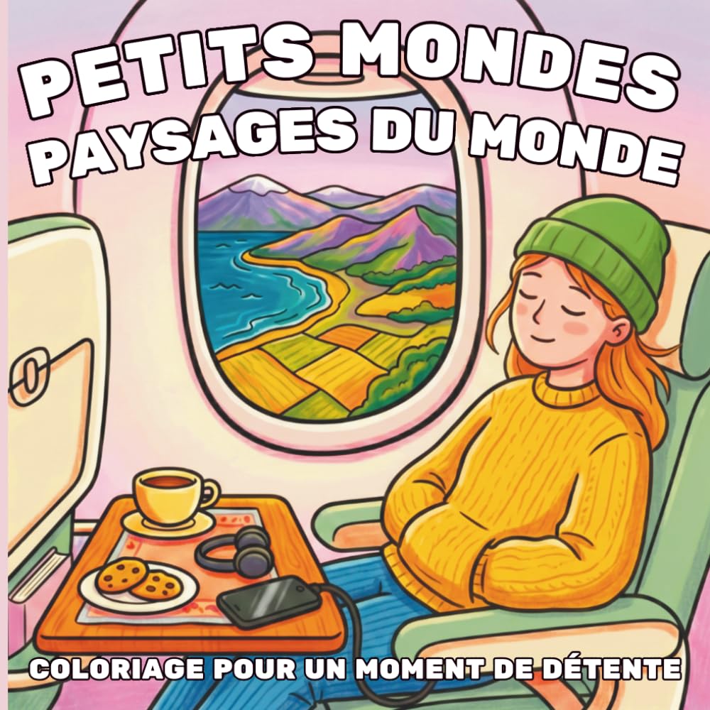 Petits mondes paysages du monde: Livre de coloriage mignon et cozy pour adultes (Petits Mondes: Livres de coloriage faciles et cozy)