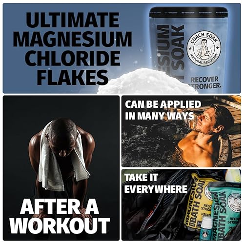 Miniatura 7 de Coach Soak Remojamiento de baño de recuperación se absorbe más rápido que el baño de sal de Epsom para el dolor, rejuvenecedor después del