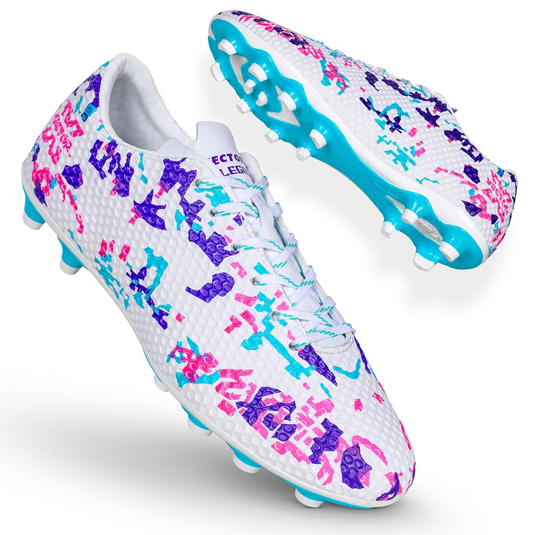 3D Texture Imported TPU Fusing Upper with Electroplating Sole Football Shoes