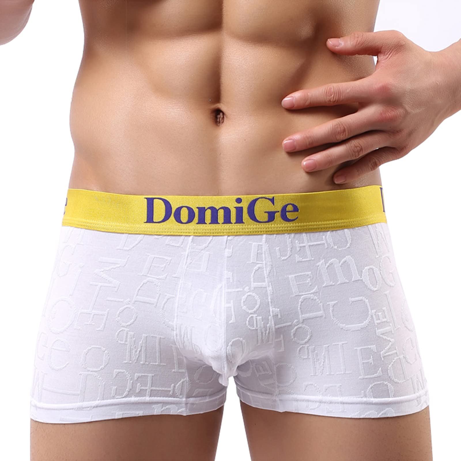 Ropa Interior De Fibra De Bambú Suave para Hombres, Calzoncillos Bóxer De Viaje Transpirables De Talla Grande,Caja