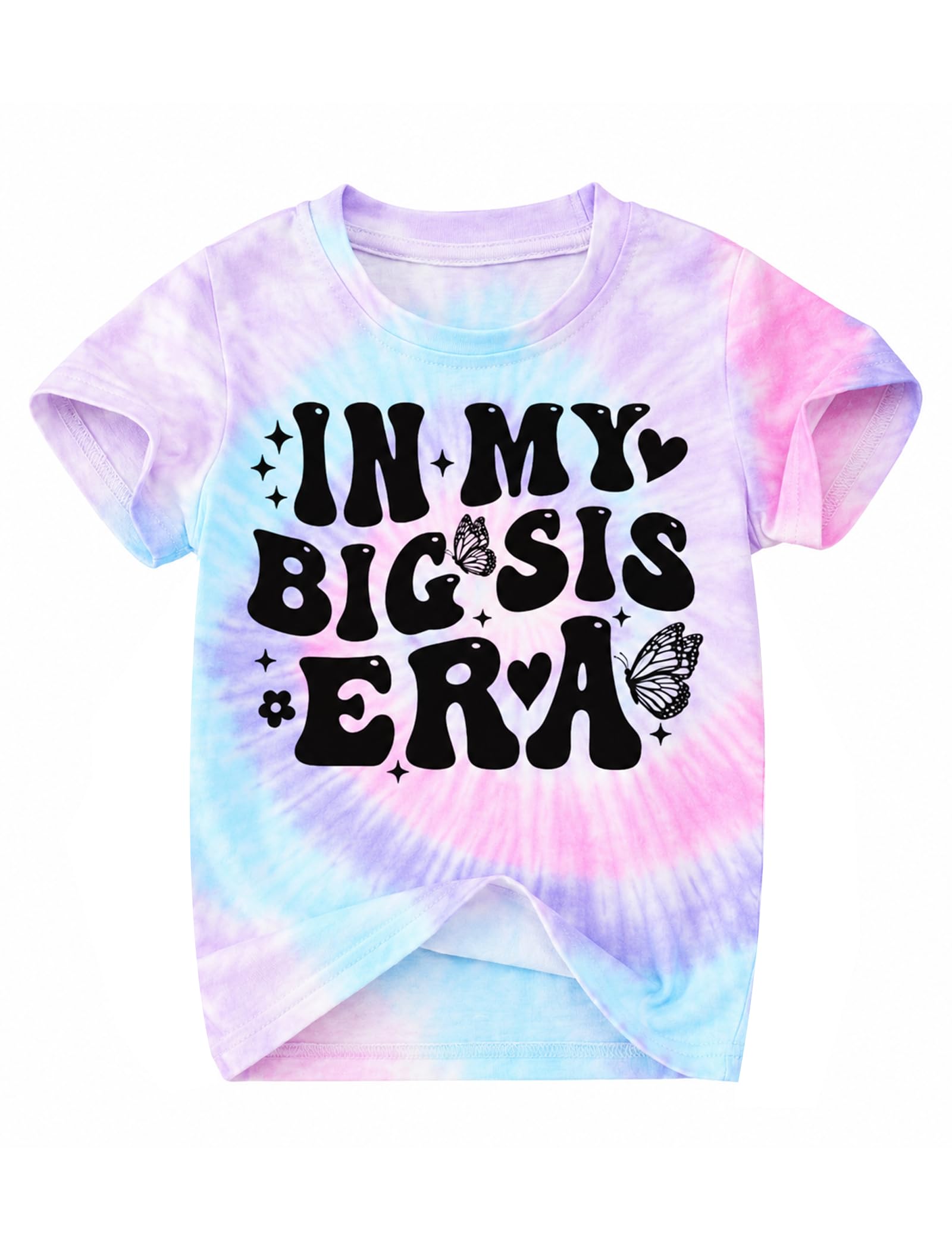 Toddler Big Sister Tee in My Big Sis Era Graphic T-Shirt Big Sis Announcement Crewneck Shirts Sibling Reveal Tops