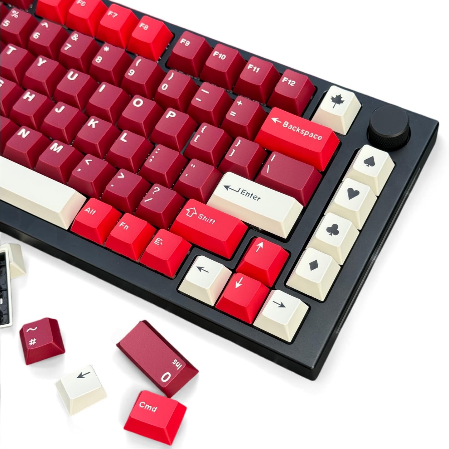 Keycaps PBT 163 Touches Non Lumineuses-compatibles Cherry MX-pour claviers 60% 75% 80% TKL 100%-Gaming Bureau