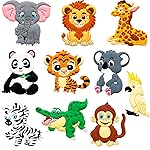 Fridge Magnets for Toddlers Wild Animal - Refrigerator Magnets for Kids - Large Cute Soft Full Back Magnetic Animals for Fridge - Toddler Magnets for Refrigerator - Rubber Big Size Kid Magnet Toys