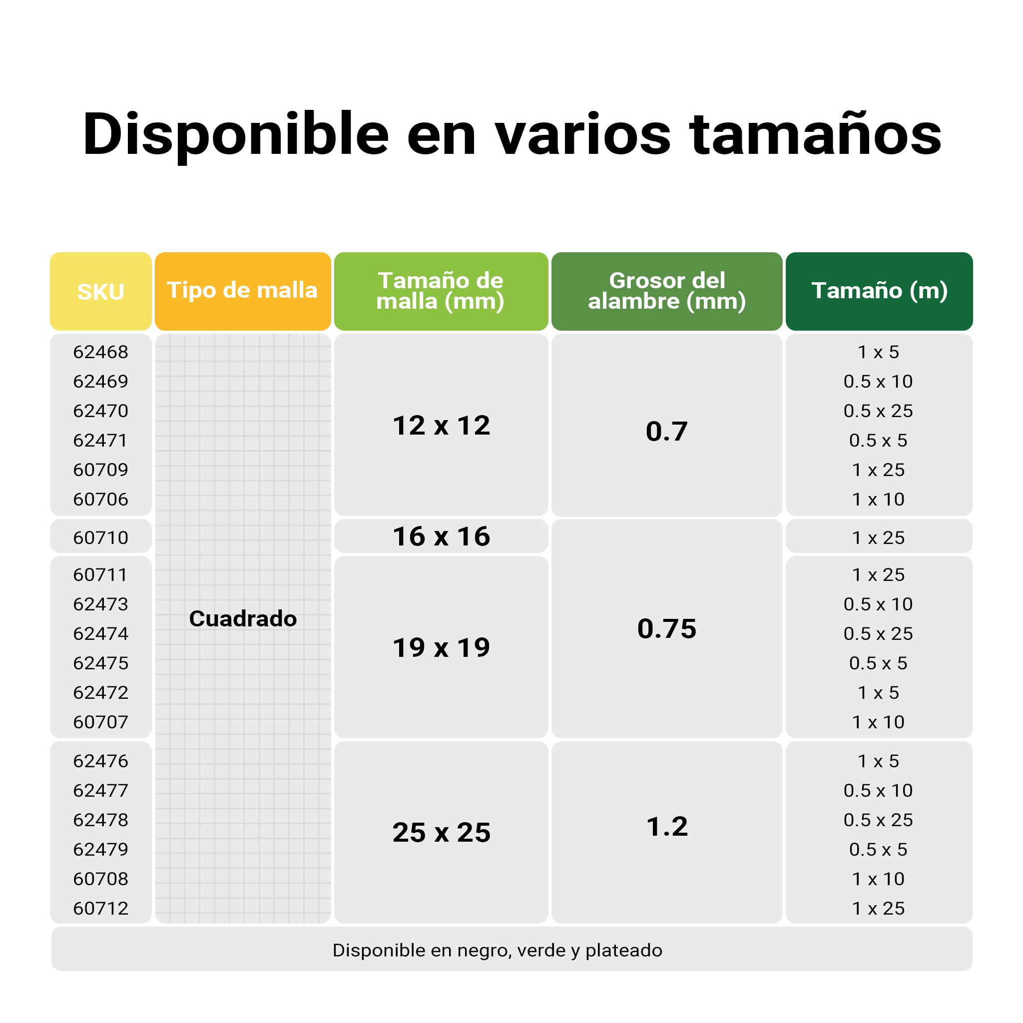 Wiltec Malla Alambre metálica gallinero Cierre metálico galvanizado Rollo 1mx25m mallado 12x12mm Jardín