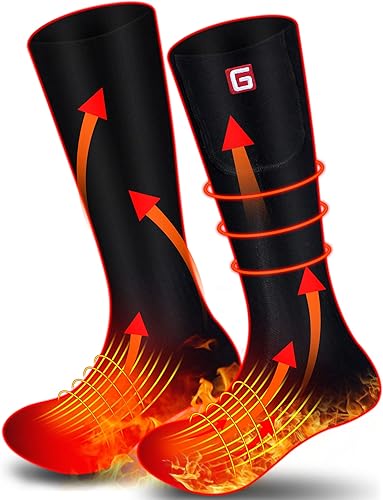 Calcetines térmicos de primavera con batería recargable eléctrica para hombres y mujeres, calcetines térmicos con aislamiento térmico, calcetines de