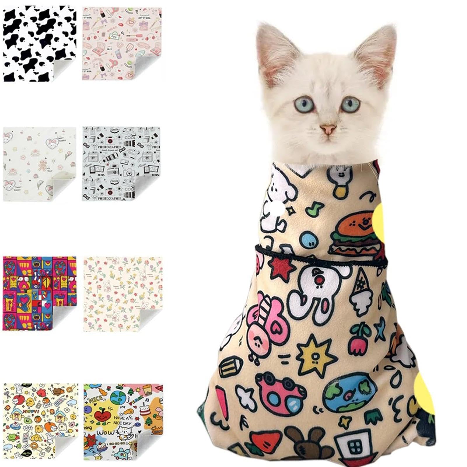 Collerette Pour Chat Anti Lechage Rréglable Anti Grattage Anti-Morsure