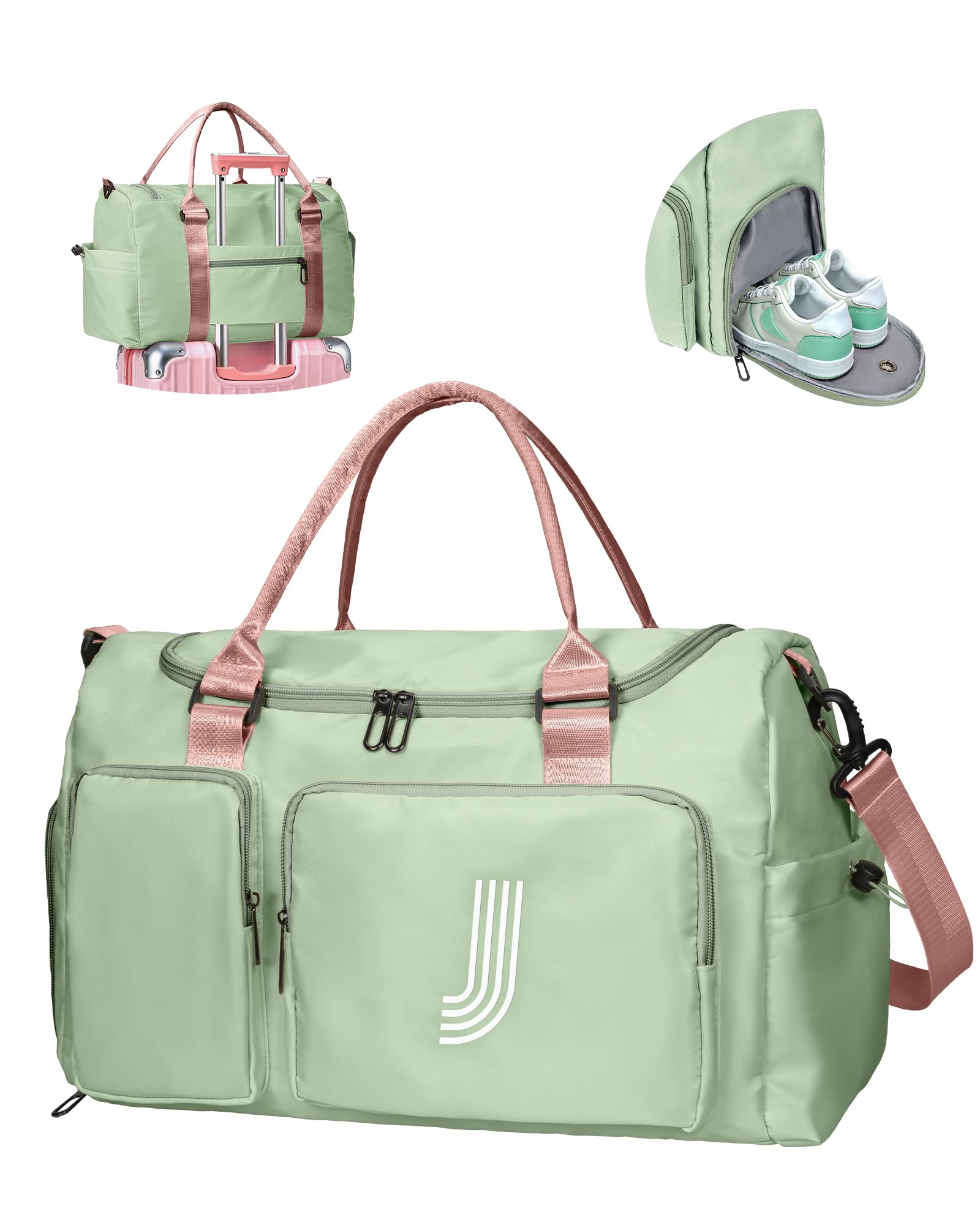 Elilier Teen Girl Gifts Trendy Stuff, Personalized Gifts, Initial Travel Duffle Bag, Trendy Stuff Gifts for Girls Friend Birthday Gift, bridal shower