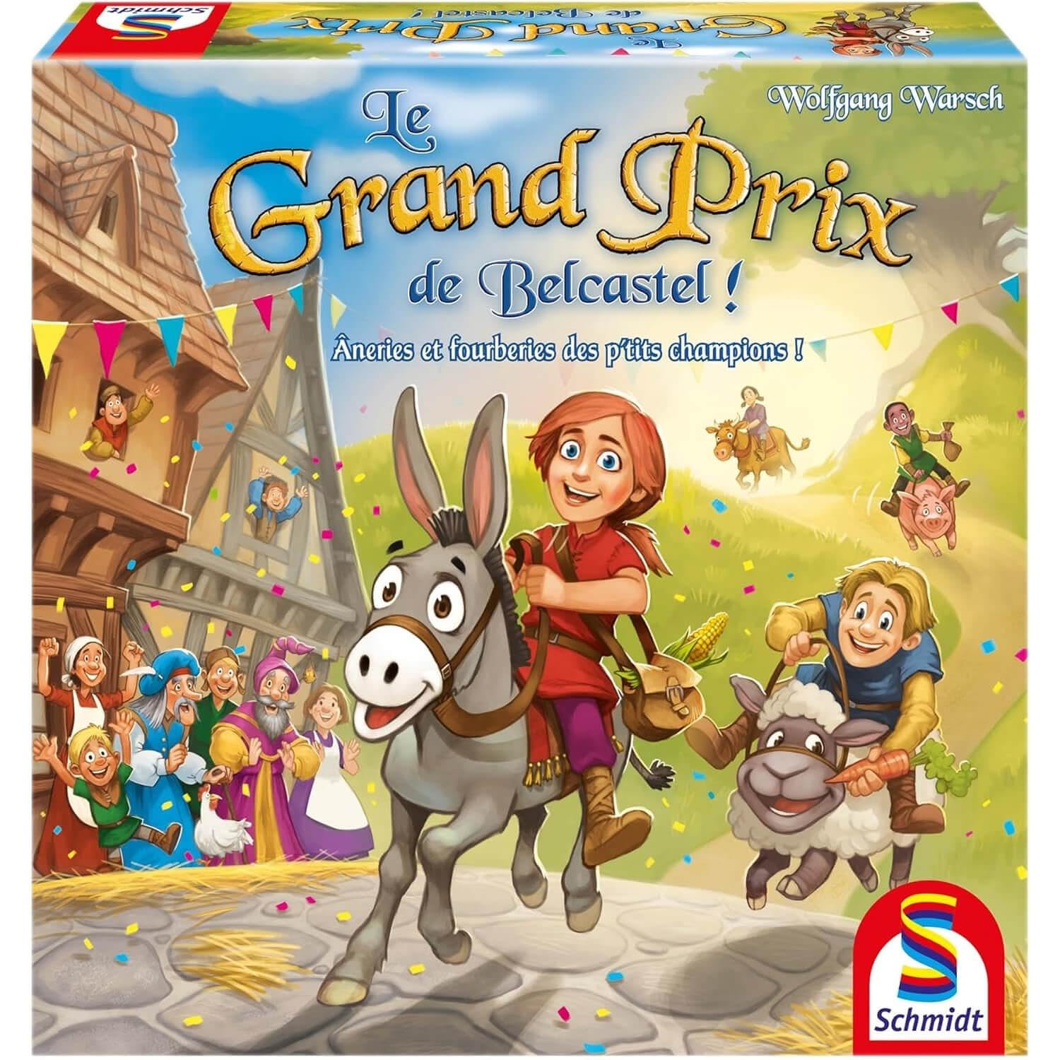 Schmidt Spiele 88408 Grand Prix de Belcastel, gra dla dzieci, wersja francuska