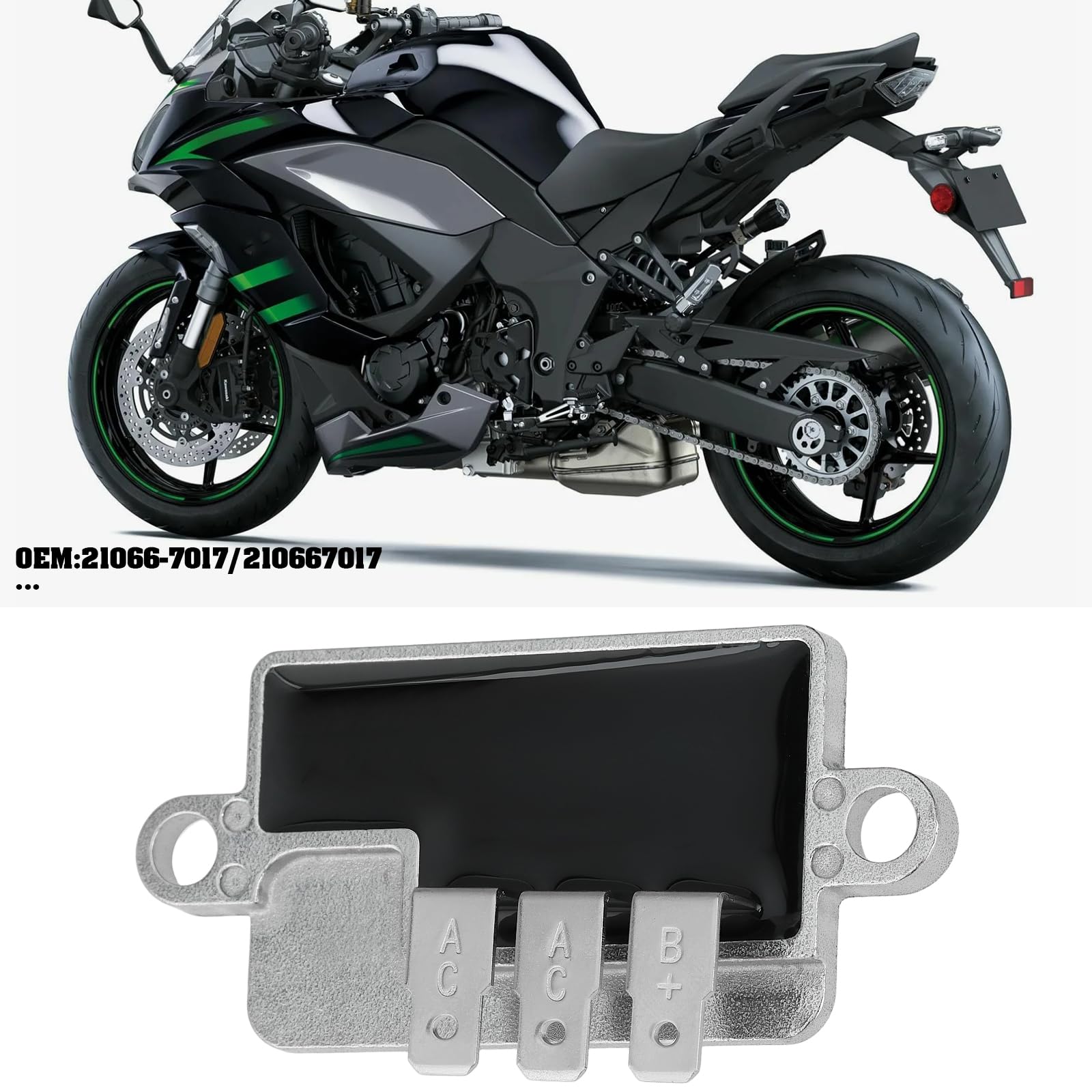 ECSiNG Spannungsregler 21066-7017 Kompatibel mit Kawasaki FR FS FX 481 541 600 651 691 730