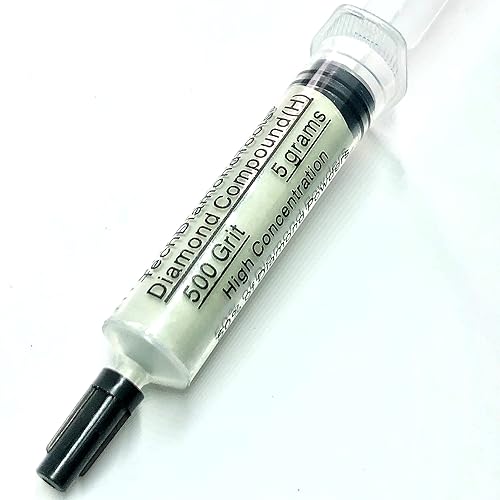 Miniatura 40 de TechDiamondTools - Pasta de pulido compuesto de diamante, grano de 5,000, 2-3 micrones para mármol, vidrio, metal, joyería, resina, plata, cromo