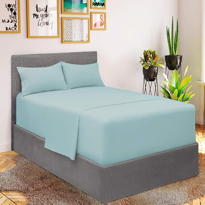 Mellanni Extra Deep Pocket Twin Sheet Set Hotel Luxury