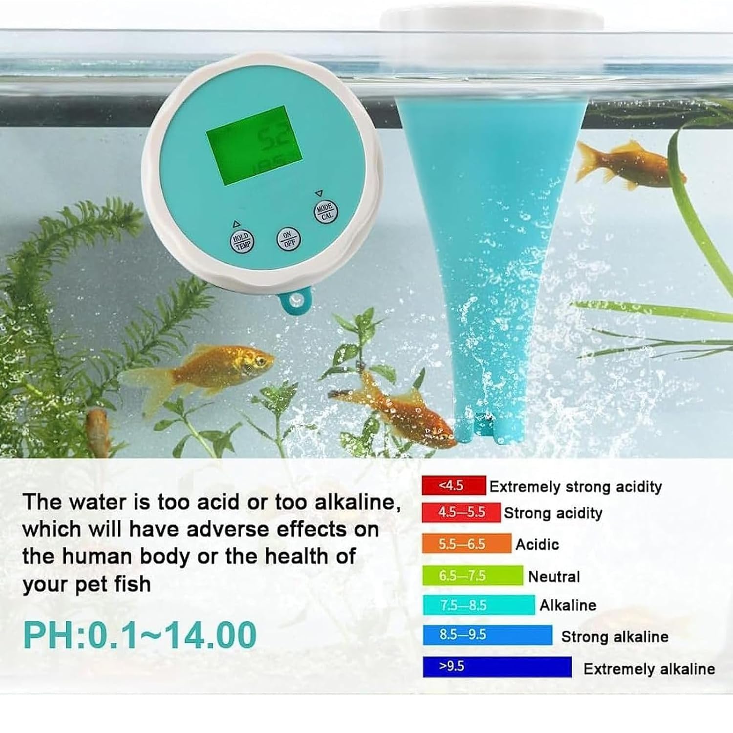 Analizador De Agua De Piscina, Medidor De Cloro Residual Y Calidad del Agua, Sonda De Precisión, Control Mediante Aplicación Y Registro De Datos, Monitor De Ph Y Cloro para Jacuzzis