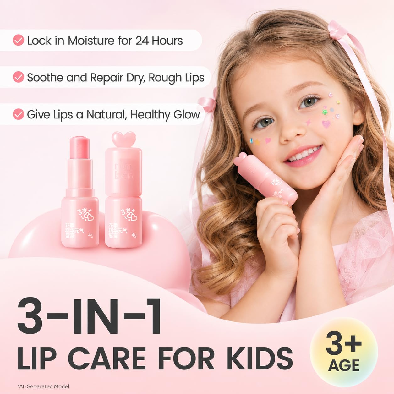 Amazon.com : RUNBEN pH Color Changing Lip Balm for Kids, 24H