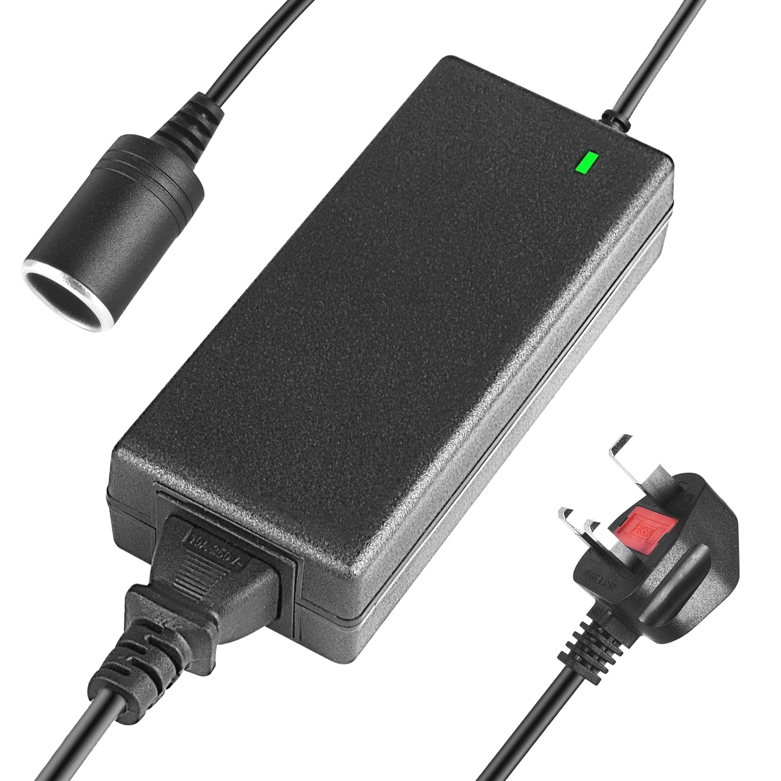 KOWVOWZ 240V Mains to 12V 8A Car Power Adapter Power Supply Cigarette Lighter Socket Voltage Converter 240v to 12v adapter 12v power supply