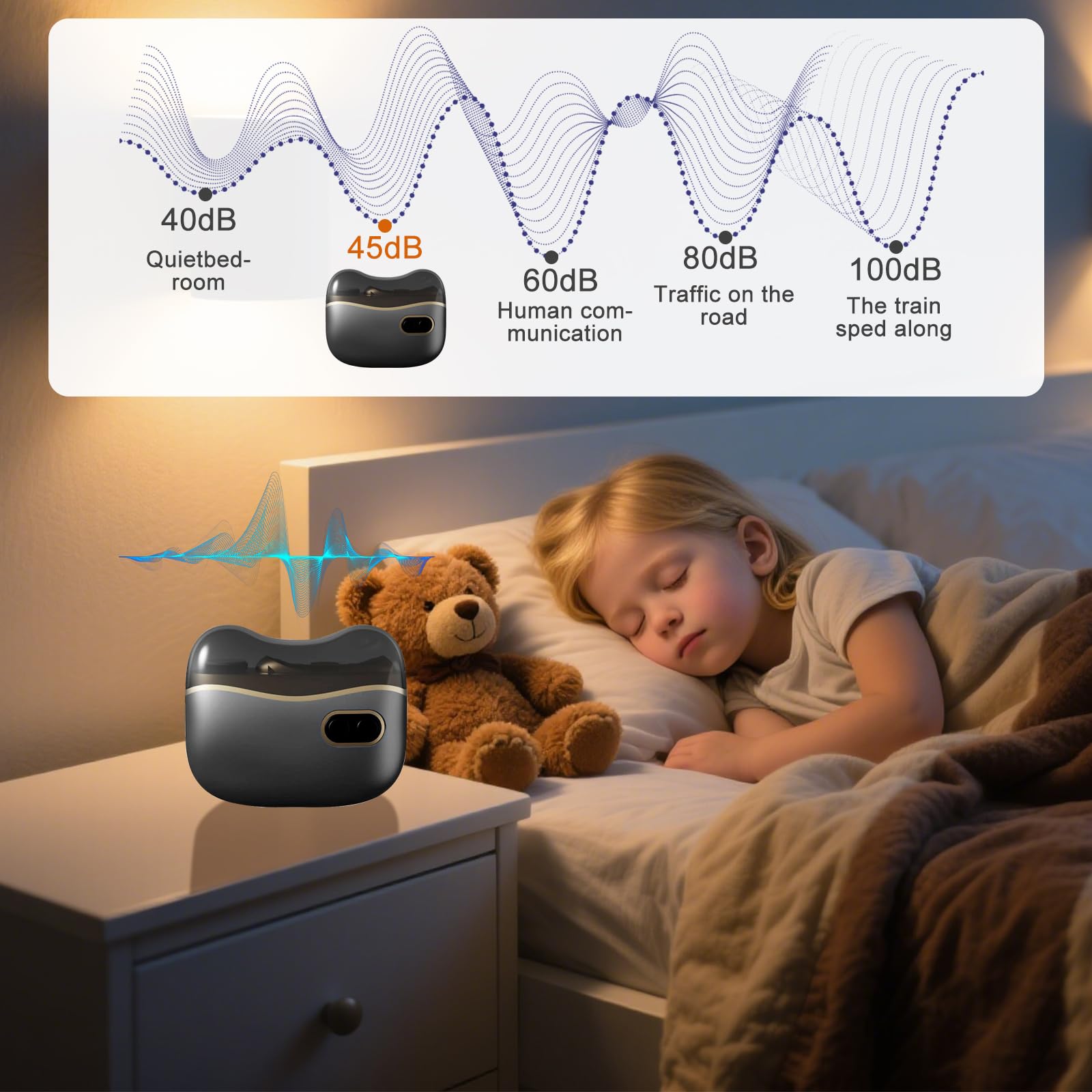 Cortaúñas Eléctrico, Cortaúñas Eléctrico 3 en 1, Corta Uñas Electrico Recargable USB Automático, Cortador de Uñas Pulido de luz LED, para Bebés, Niños, Personas Mayores y Adultos(Negro)