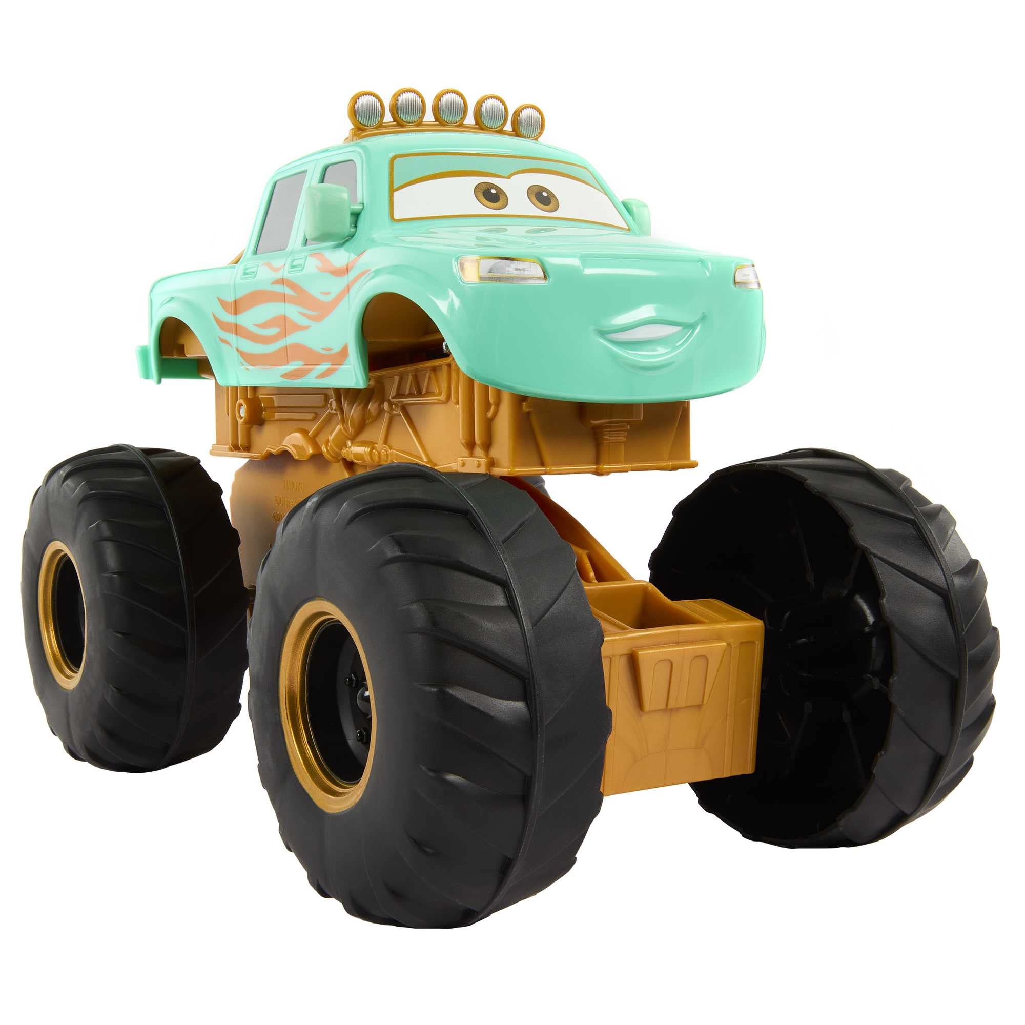 Mattel Disney Pixar Auta w trasie Ivy – Cyrkowe sztuczki, Pojazd kaskaderski, Monster Truck inspirowany serialem na Disney+ HMD76