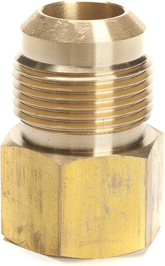 LTWFITTING Brass Fittings 45 Degree Flare 3/4" OD x 3/4" Female NPT Connector(Pack of 70)
