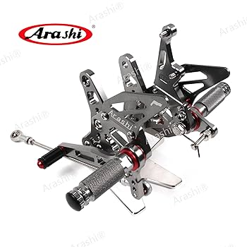 Amazon | Arashi CNC 調整可能 バックステップキット適合車種