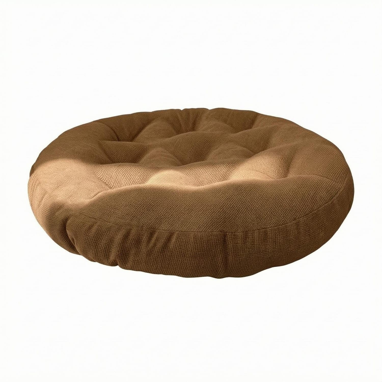 Cotton Linen Round Meditation Cushion Breathable Meditation Cushion Skin-Friendly Round Floor Pillow Low Height, Brown-image-41