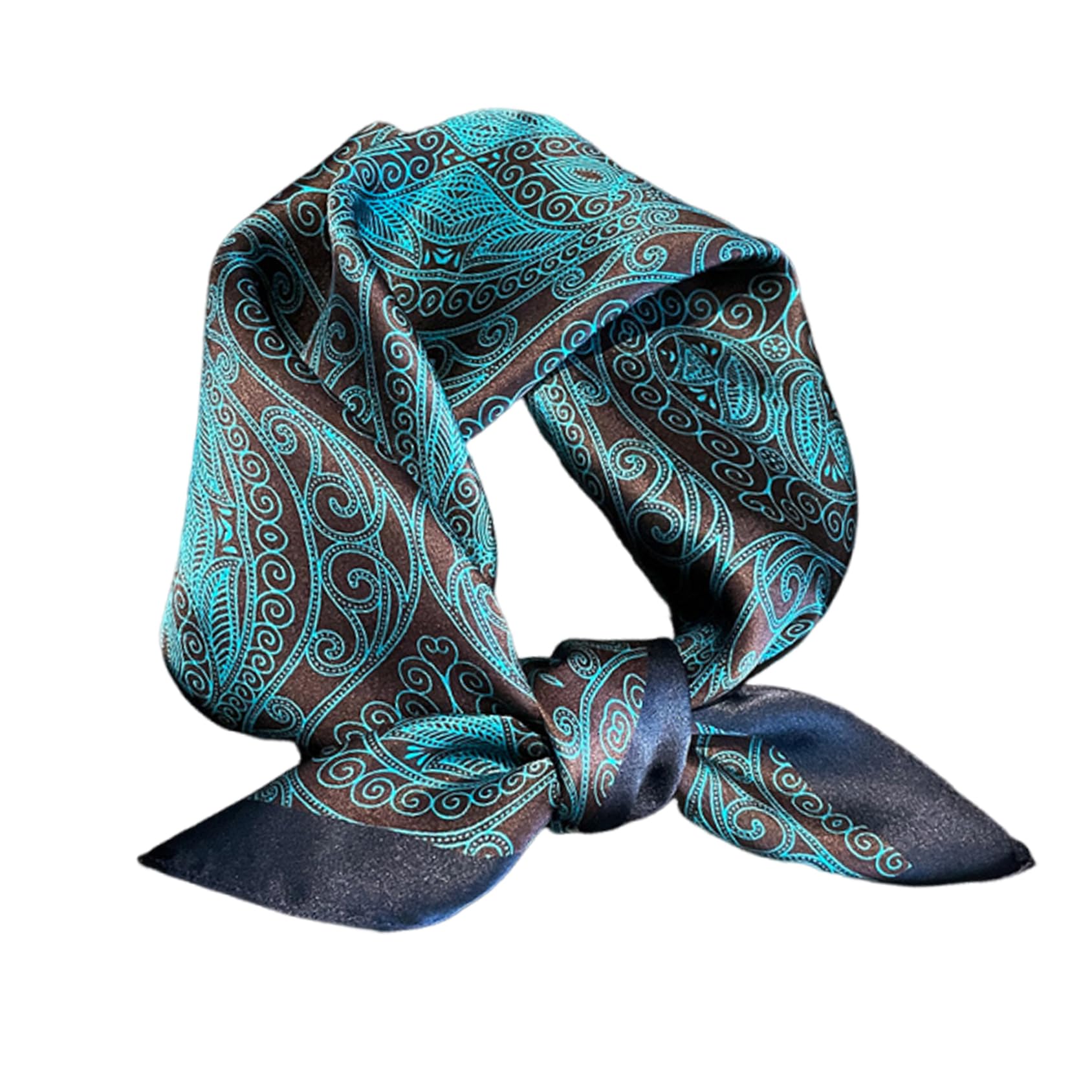Bufanda de cuello 100 % seda de morera, 21 x 21 pulgadas, bufanda cuadrada estampada pequeña para mujer, paquete de regalo