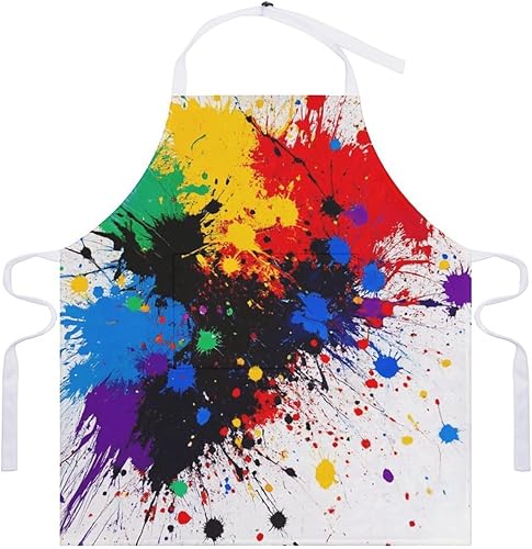 Miniatura 7 de Delantal de moda para mujer, resistente al agua, babero de bolsillo grande para cocina, lavavajillas