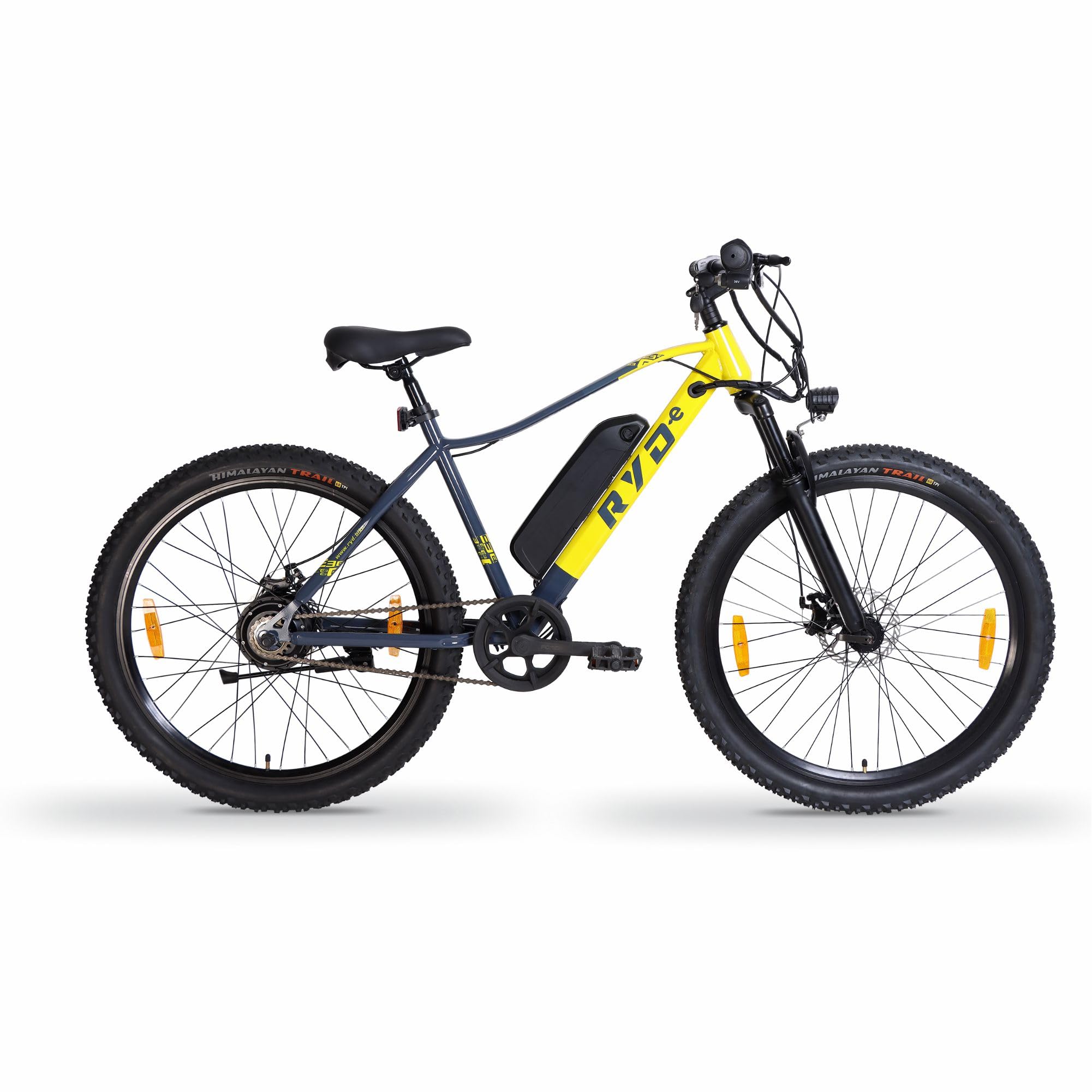 RYD E-3 Mountain Electric Cycle with 36V, 250W BLDC Motor, Steel Frame, 7.8Ah Battery, Disc Brake, Lightweight, Rechargeable, 27.5 Inch, Multi-Functional Display (Yellow/Grey, E3 Series) (B0CZ4BJ6SH) Amazon Price History, Amazon Price Tracker