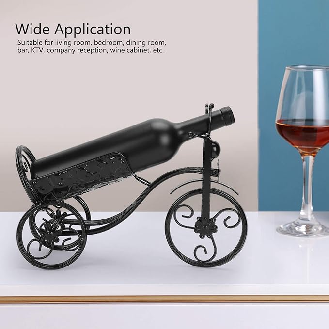Soporte para Botellas de Vino con Forma de Triciclo, Repisa de Exhibición miniatura 4