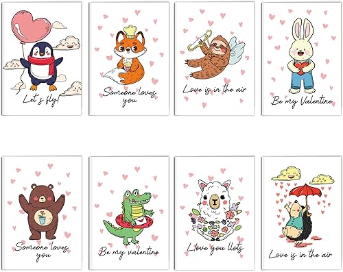 Vista 9 de Chenive Tarjetas del día de San Valentín para niños, tarjeta de felicitación para el día de San Valentín con temática deportiva, 40 tarjetas del día