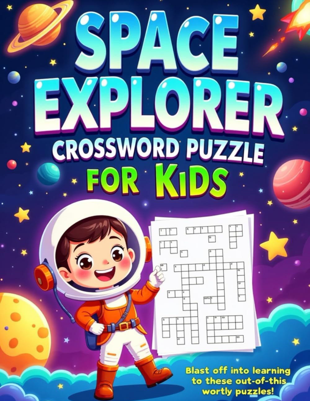 Space Explorer Crossword Puzzle for Kids