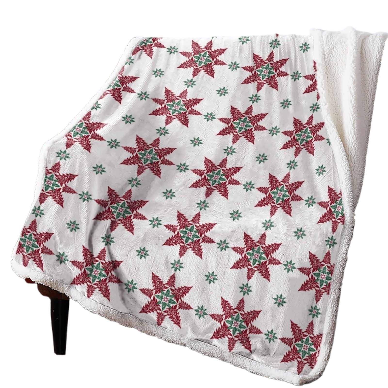 Couverture de Noël plaid cachemire chaud couvre-lit enfants canapé bureau