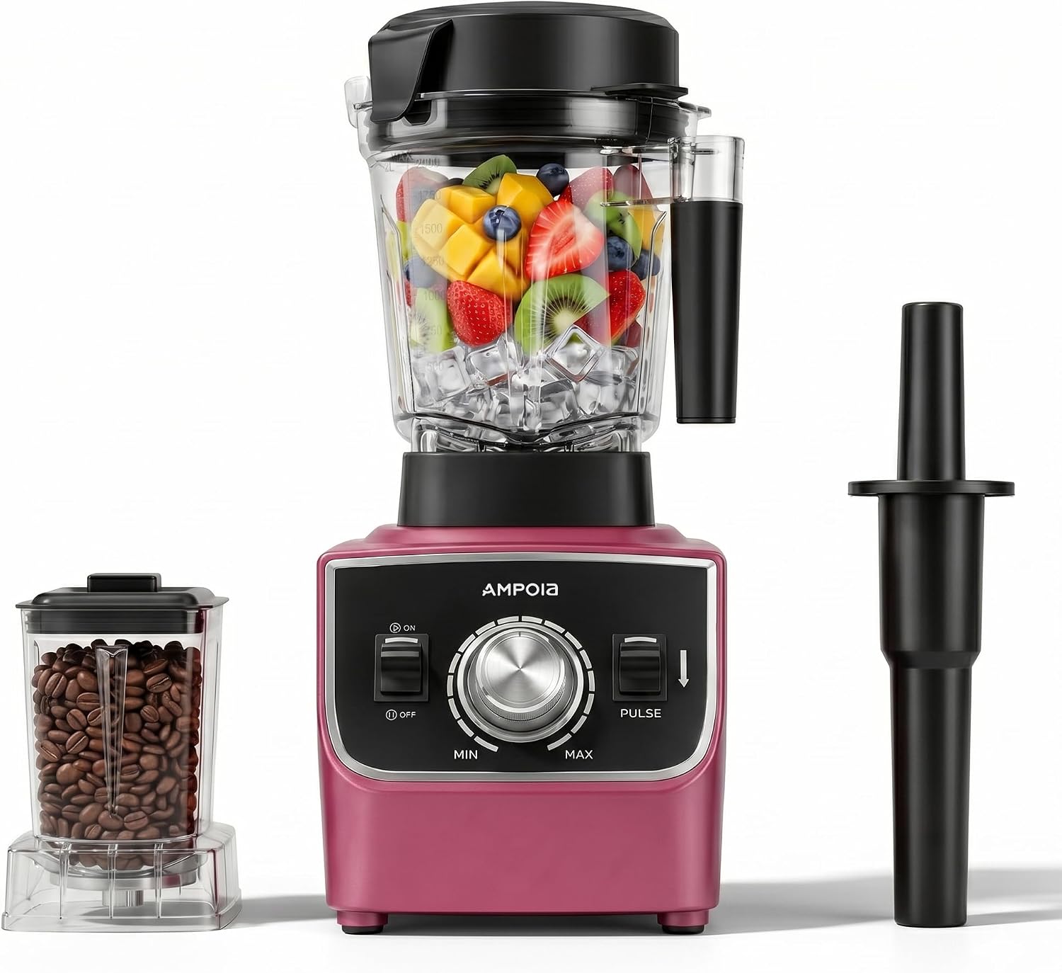 1600W Blender for Smoothies, 2-in-1 Countertop Blenders for Kitchen with 70oz Pitcher & 28oz Grinder, 26000 RPM High Speed Motor Blender for Crushing Ice, Frozen Drinks, Milkshakes, BPA-Free