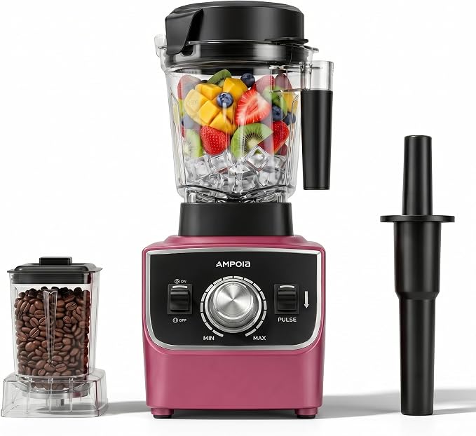 1600W Blender for Smoothies, 2-in-1 Countertop Blenders for Kitchen with