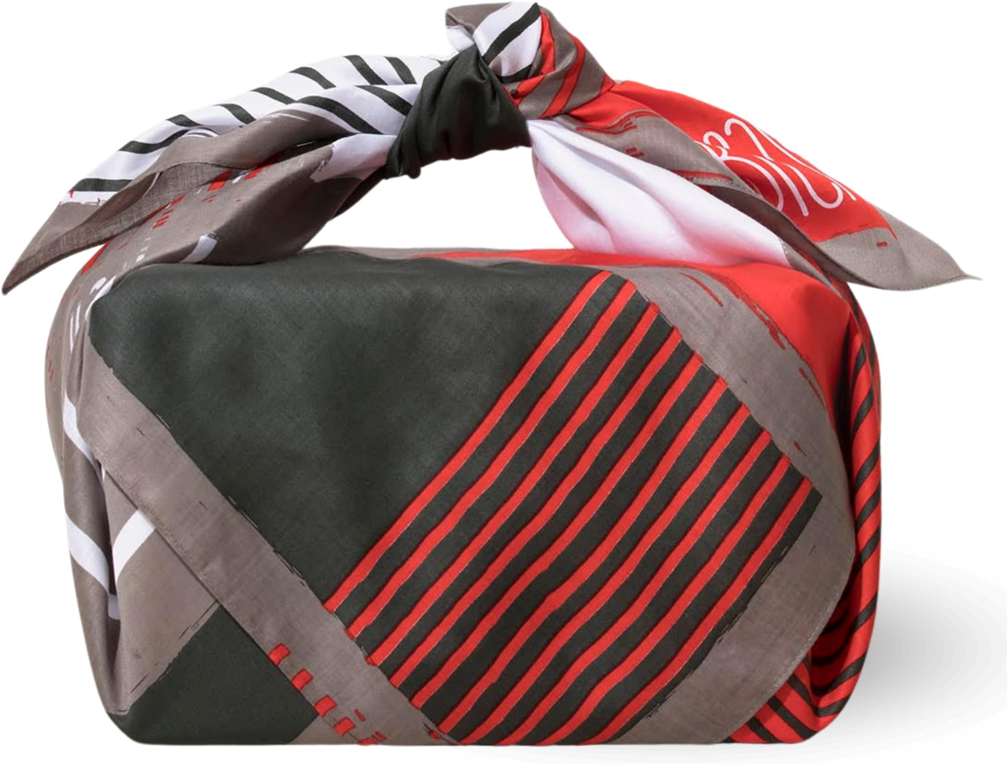 Musubism Large Furoshiki Japanese Gift Wrapping Cloth – 100% Cotton Eco Reusable Fabric Wrap, 39" Square Versatile Cloth for Eco Bag, Travel, Tapestry, and Scarf (Shoji Red)